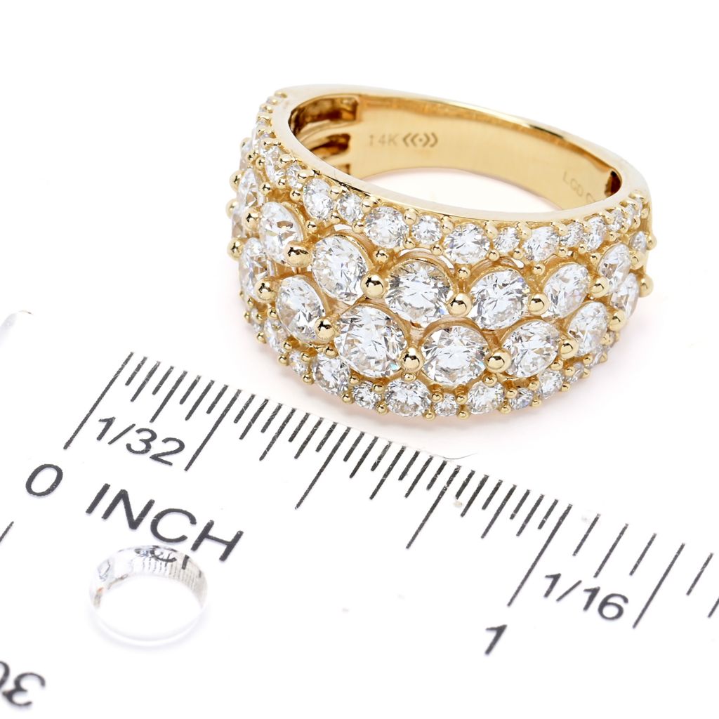 Grown Gorgeous 14K Gold 3.53ctw Lab Grown Diamond Ring, 6.9 grams