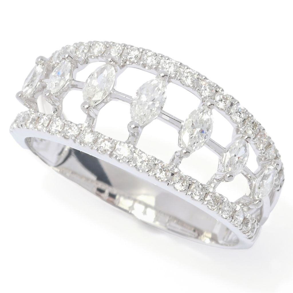 Sonia Bitton Galerie de Bijoux 14K Gold 0.80ctw Marquise Diamond Ring