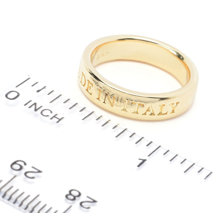 Toscana Italiana 18K Gold Plated or Platinum Plated "Made in Italy" Signature Ring