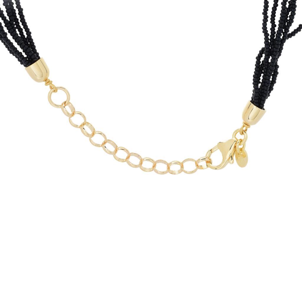 Toscana Italiana 18K Gold Plated Choice of Animal Print Murano Glass Necklace