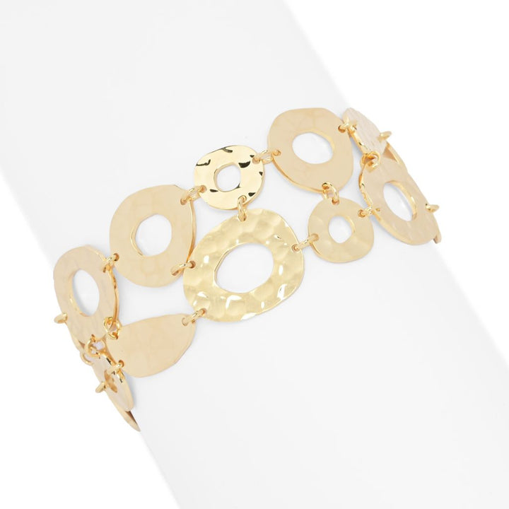 Toscana Italiana Acqua Bagnata Organic Shape Double Row Toggle Bracelet