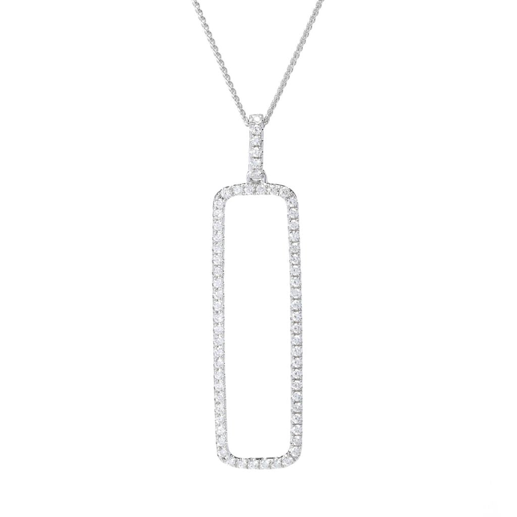 LALI Jewels 14K Gold 0.48ctw Diamond Drop Pendant w/ Chain