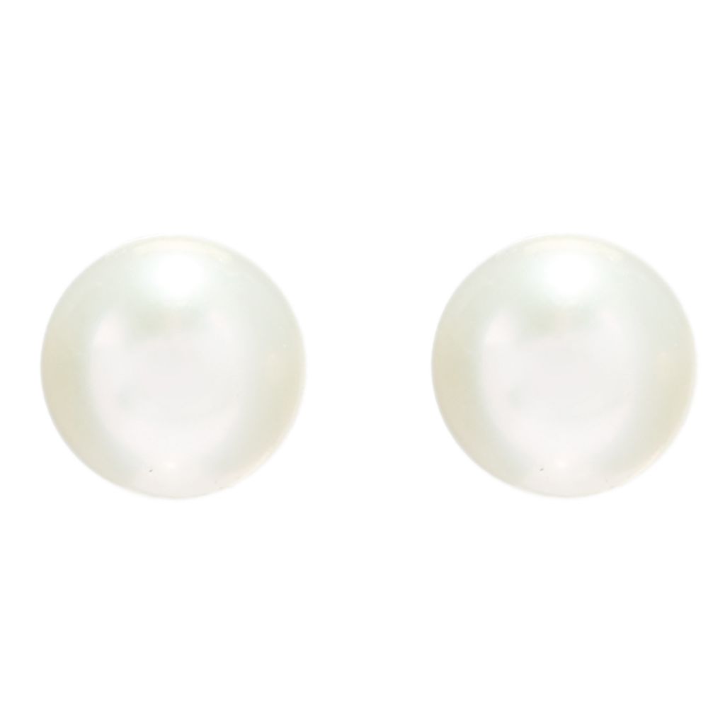 IP Stud Earrings Choice of Size Freshwater Cultured Pearl