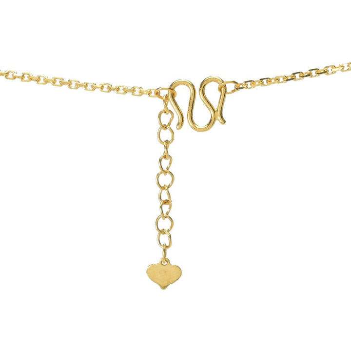 Lambert Cheng 24K Gold Dyed Jade Station 18"+1" Necklace, 8.5 grams