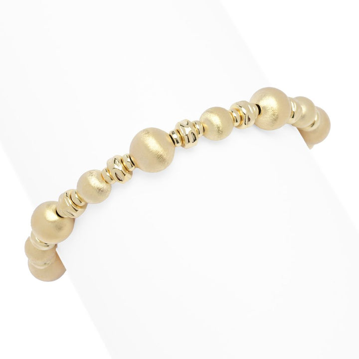 Toscana Italiana Setosa Martellato Bead & Hammered Rondelle Bracelet