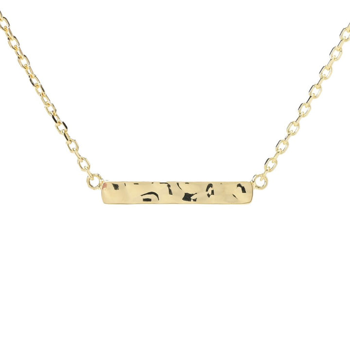 Toscana Italiana 18K Gold Plated Choice of Finish 18"+2" Bar Necklace