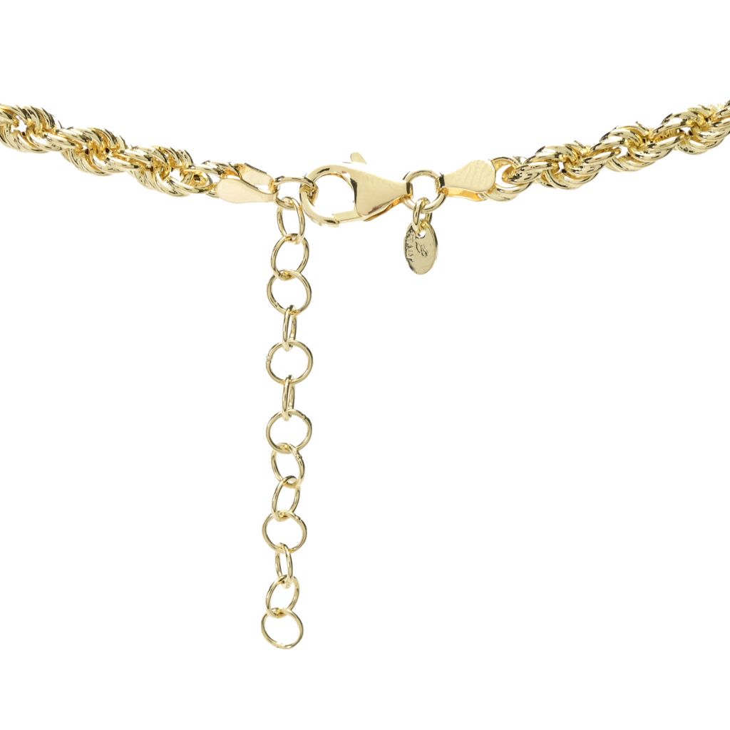 Toscana Italiana Two-tone, Platinum or 18K Gold Plated Status Rope Necklace