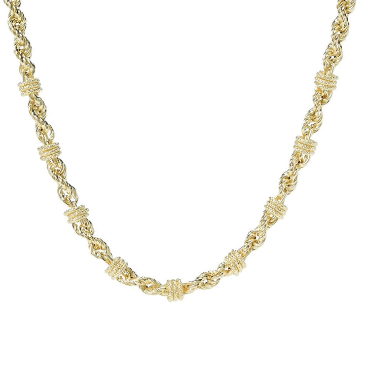 Toscana Italiana Two-tone, Platinum or 18K Gold Plated Status Rope Necklace