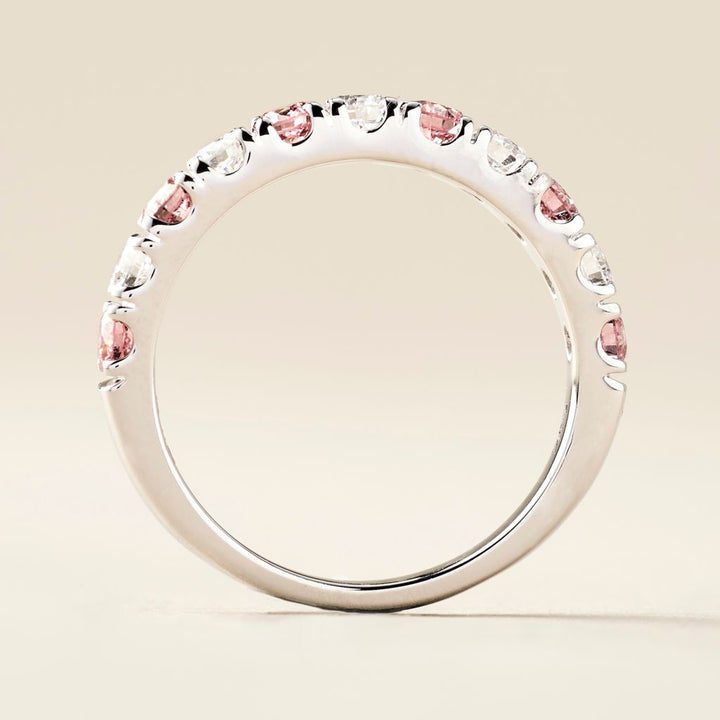 Peace Jewelers 14K Gold 1.00ctw Pink & White Lab Grown Diamond Ring