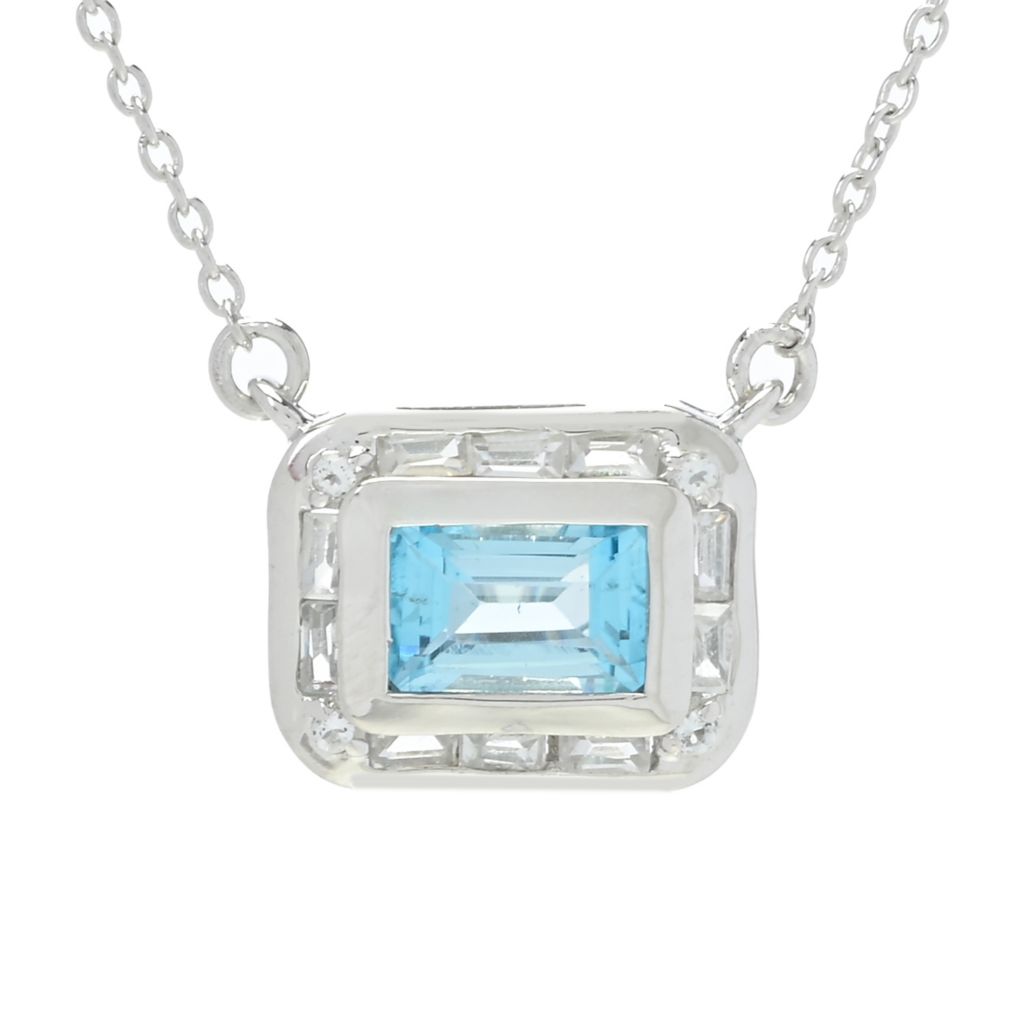 Gem Treasures Choice of Gemstone East-West 18"+2" Necklace