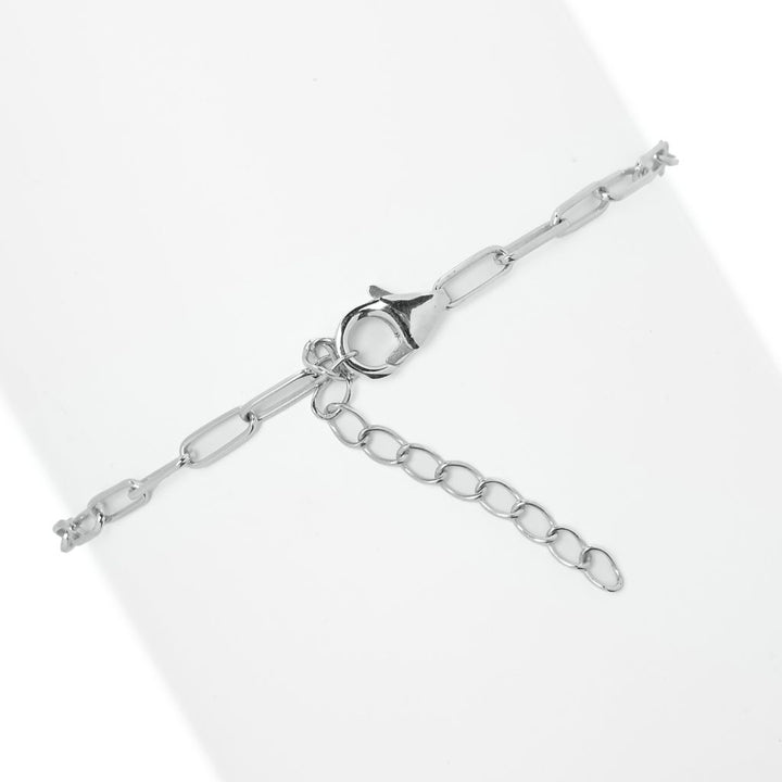 Diamond Treasures 14K White Gold 2.01ctw Purple Diamond East-West Cluster Bracelet
