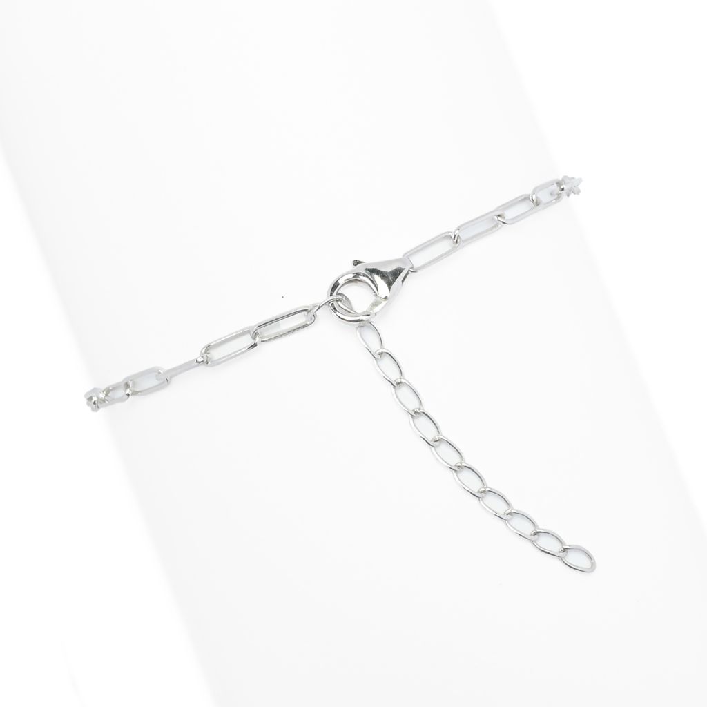 Diamond Treasures 14K White Gold 1.51ctw Purple Diamond Double Sided Bracelet