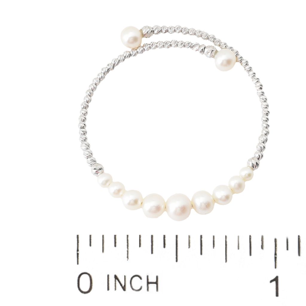 Imperial Pearl Freshwater Cultured Pearl Graduated Bead Cuff Bracelet