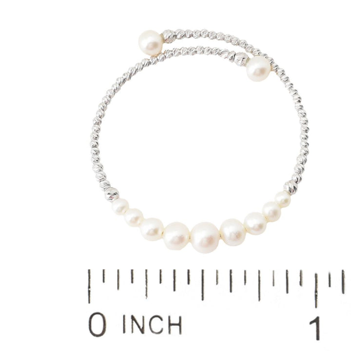 Imperial Pearl Freshwater Cultured Pearl Graduated Bead Cuff Bracelet