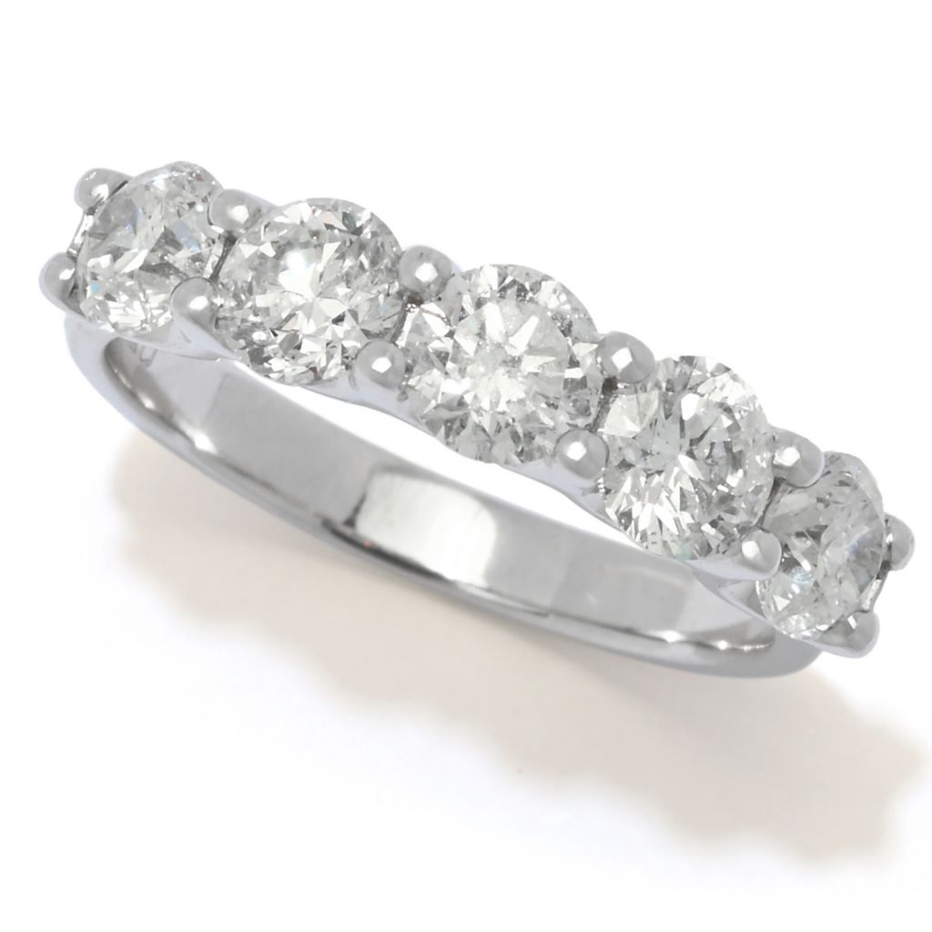 Gems of Distinction 14K Gold Polished 2.00ctw Diamond 5-Stone Ring