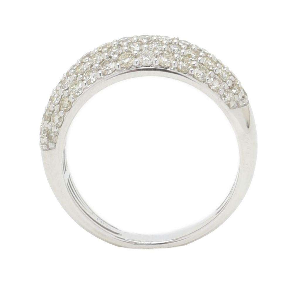 Morris & David 14K Gold 1.50ctw Pave Diamond Dome Ring, 4.1 grams