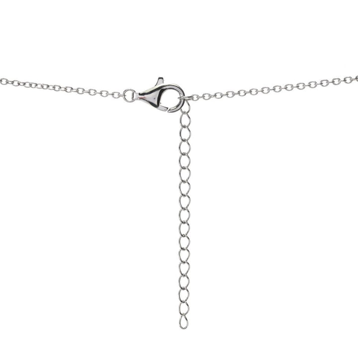 Elemental Gems Platinum Plated Choice of 15x8.5mm Turquoise Inlay & Gem Bar Necklace