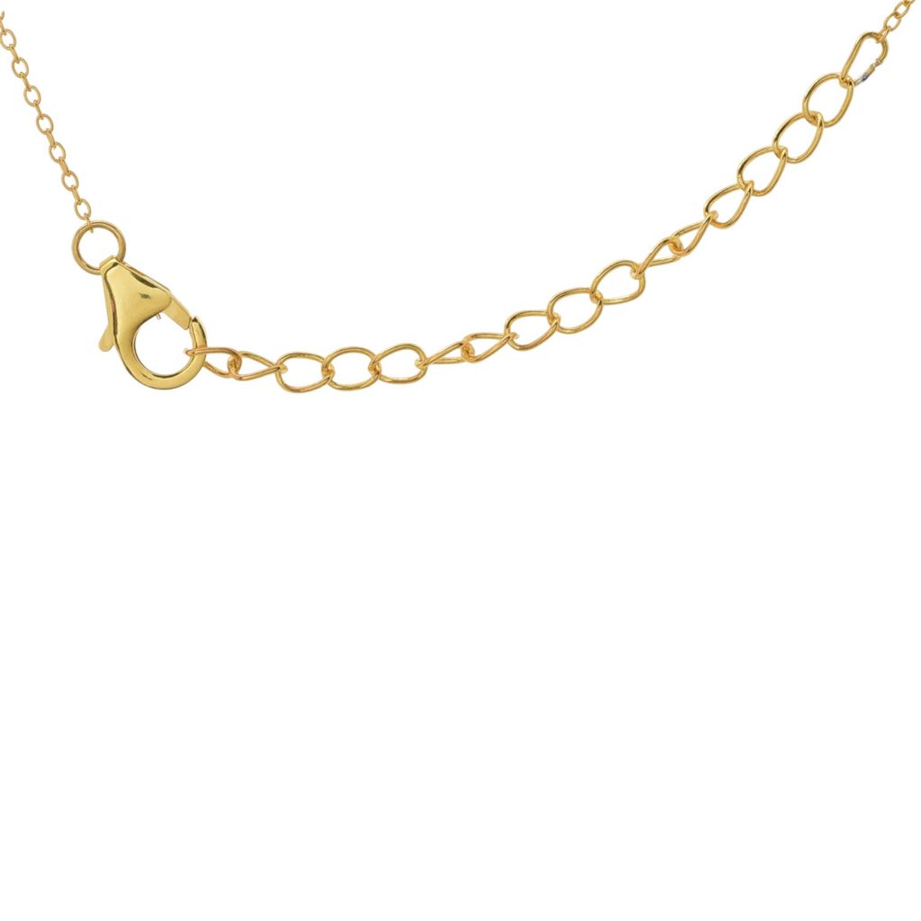 Elemental Gems Sleeping Beauty Turquoise & Zircon East-West Pendant