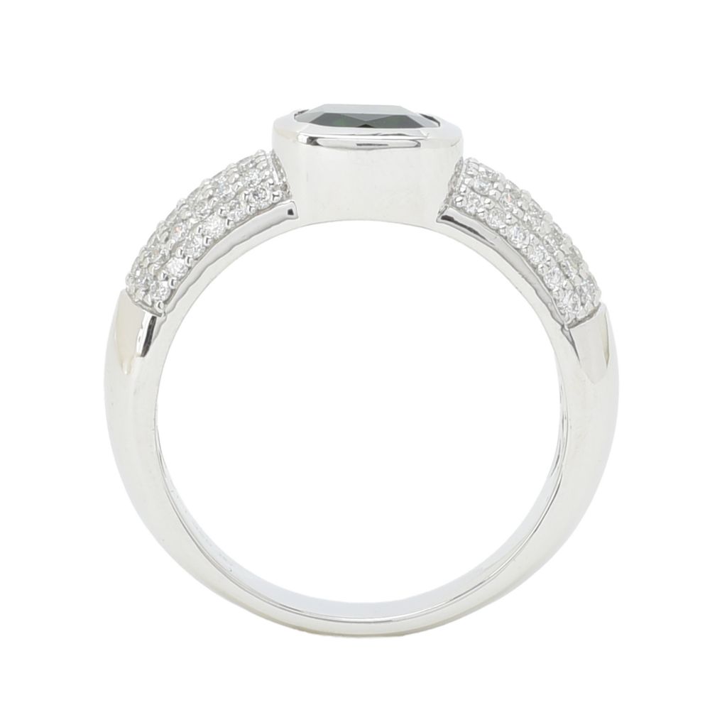 Platinum Jewelry by Ralf Griwatz 2.01ctw Chrome Diopside & Diamond Ring
