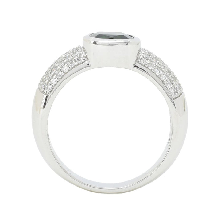 Platinum Jewelry by Ralf Griwatz 2.01ctw Chrome Diopside & Diamond Ring