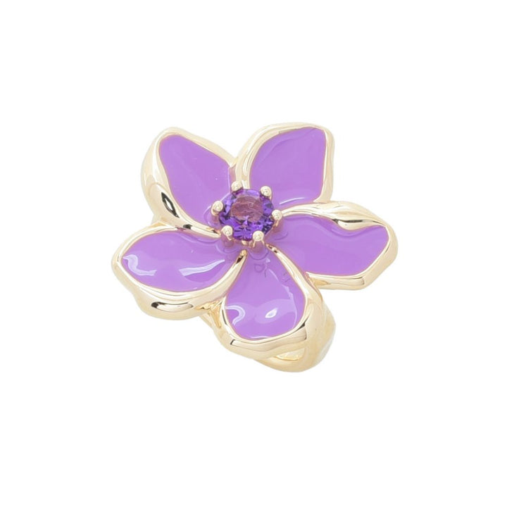Toscana Italiana Choice of Gem & Enamel Flower Acqua Bagnata Ring