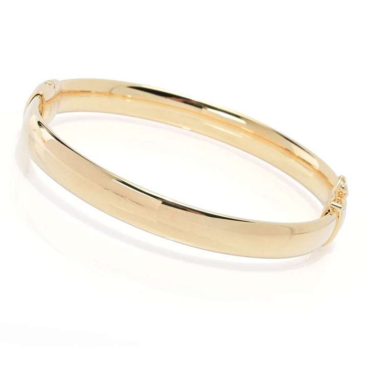 Toscana Italiana Choice of Size 8mm Bombe Tubing Hinged Bangle Bracelet