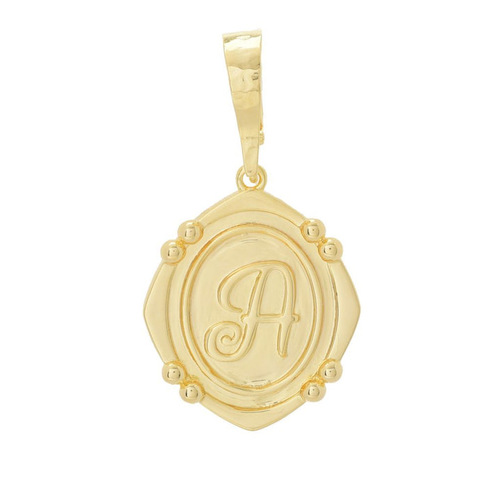 Toscana Italiana 18K Gold Plated Choice of Wax Seal Initial Enhancer Pendant