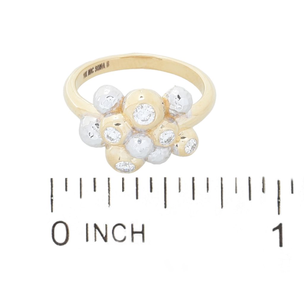 Sonia Bitton Galerie de Bijoux "Diamant Bulles" 14K Gold 0.32ctw Diamond Ring