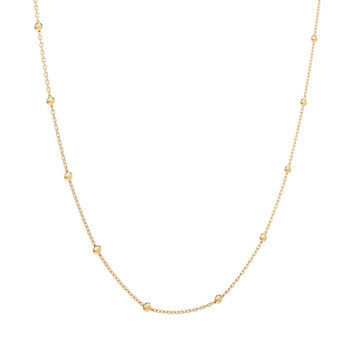 Passport to Turkey Gold or Platinum Plated Bead Station Necklace
