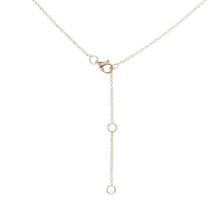 Sabrina Designs 14K Gold 6x4mm Opal & Diamond Pendant w/ 16"+2" Chain