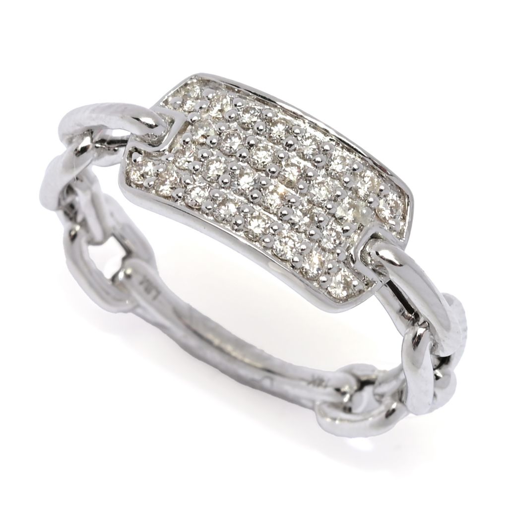 Morris & David 14K Gold Polished 0.32ctw Diamond Choice of Shape Ring