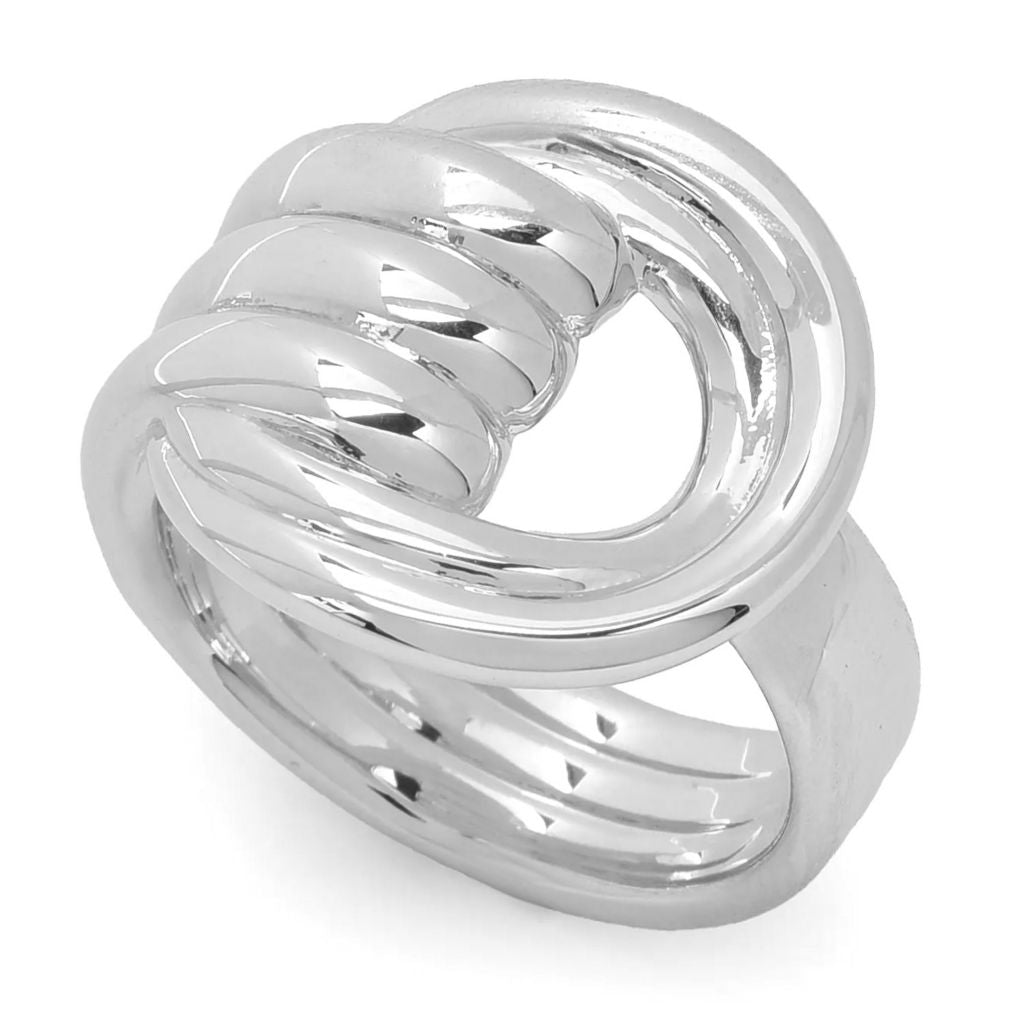 Toscana Italiana 18K Gold or Platinum Plated Triple Row Wide Band Ring