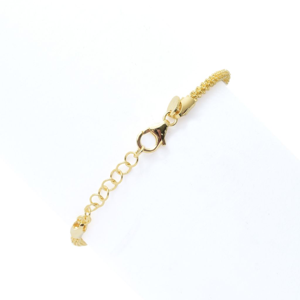 Toscana Italiana 18K Gold Plated Choice of Size Margherita Chain Bracelet