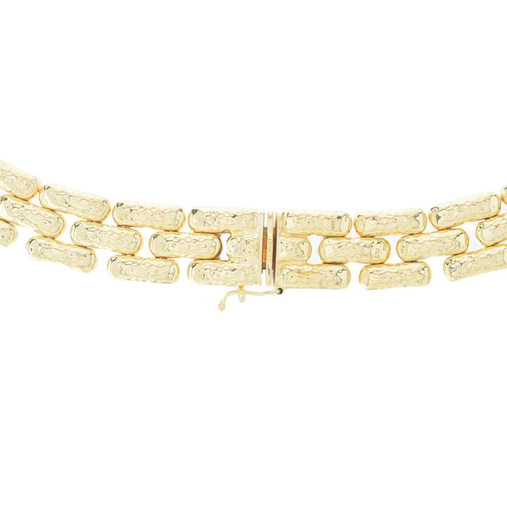 Toscana Italiana 18K Gold Plated Acqua Bagnata Panther Link Necklace