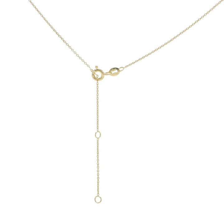 KALLATI 14K Gold Polished 0.27ctw Baguette Diamond Bar Necklace