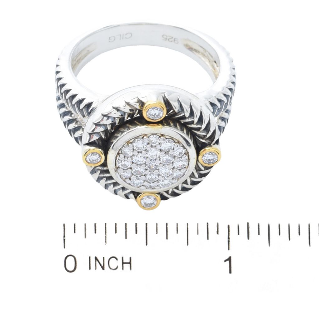 Melodia Diamonds 18K Vermeil 0.48ctw Round Lab Grown Diamond Cluster Ring