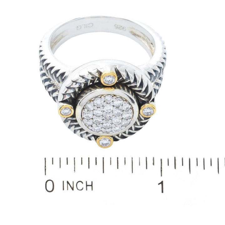 Melodia Diamonds 18K Vermeil 0.48ctw Round Lab Grown Diamond Cluster Ring