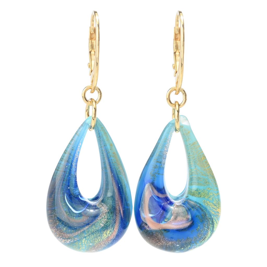Il Murano di Francesca Choice of Color Murano Glass Teardrop Earrings