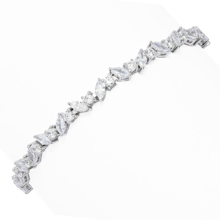 Brilliante 6.67 DEW Marquise & Round Simulated Diamond Bracelet