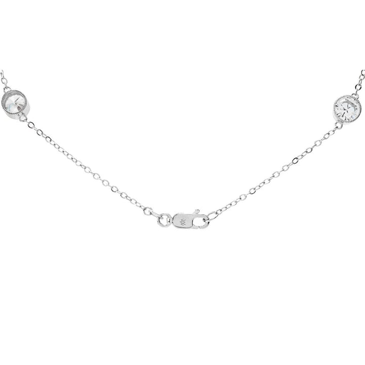 Brilliante 5.88 DEW Simulated Diamond Station Forzatina Necklace