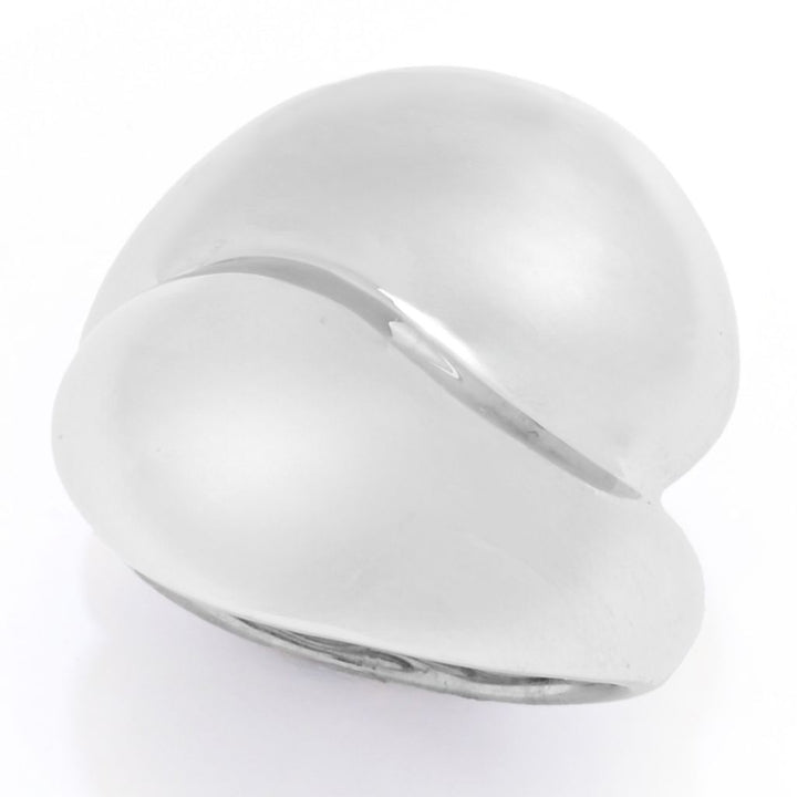 Toscana Italiana Gold or Platinum Plated Electroform Polished Bypass Ring