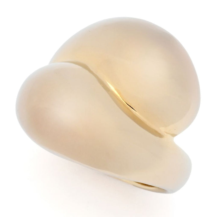 Toscana Italiana Gold or Platinum Plated Electroform Polished Bypass Ring