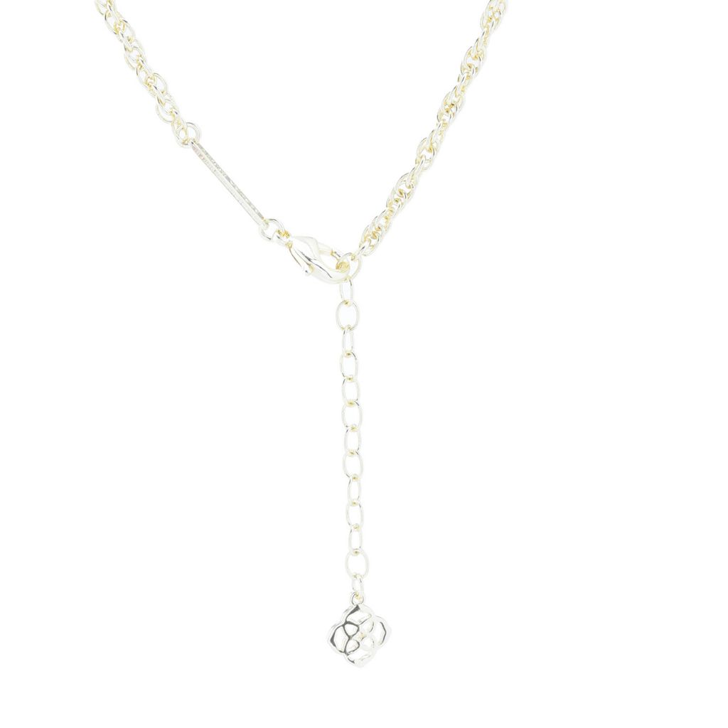 Kendra Scott Silver-tone "Rae" Ivory Mother-of-Pearl Pendant w/ Chain