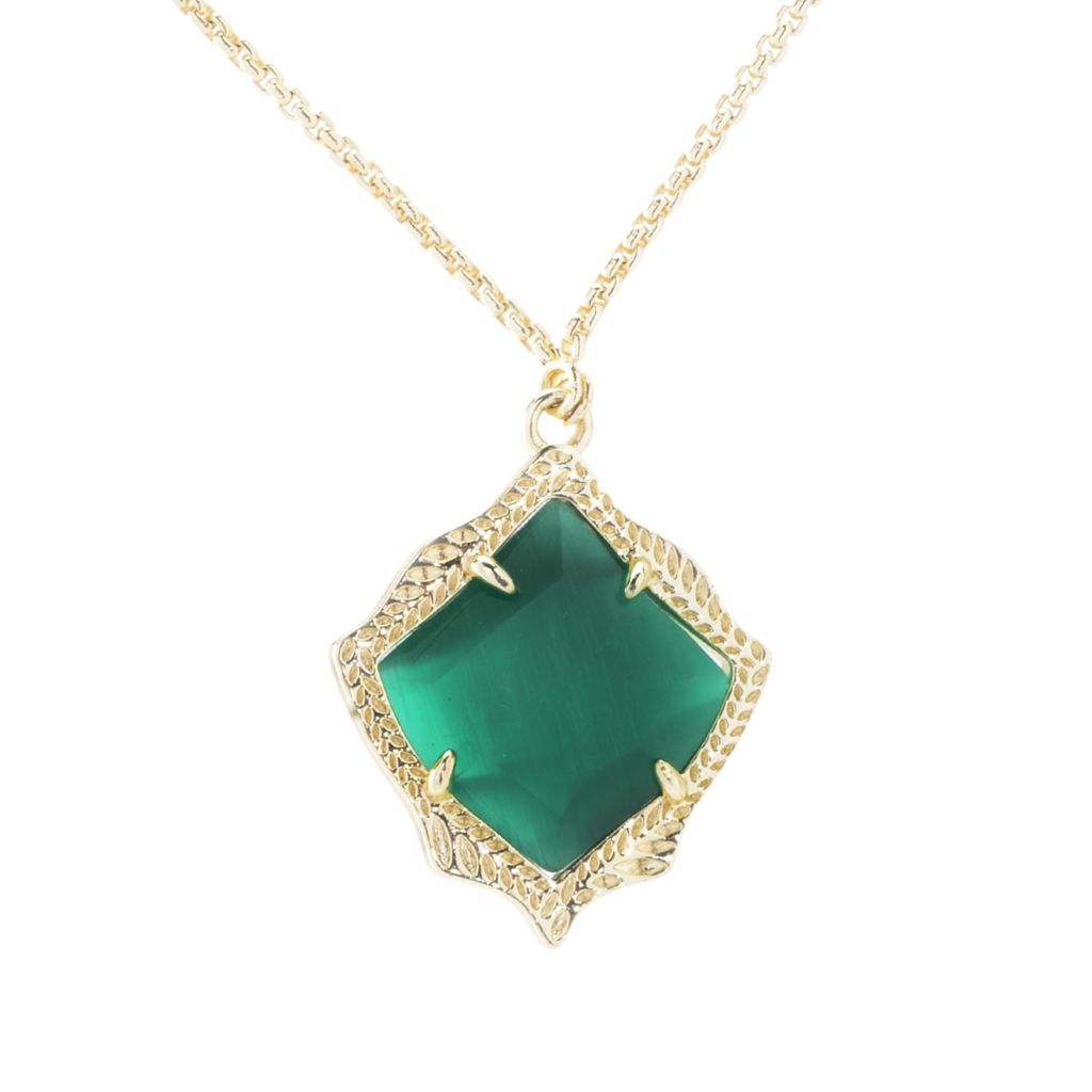 Kendra Scott Gold-tone "Kacey" Choice of Gemstone 28" Necklace