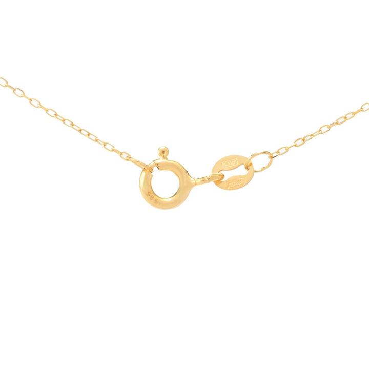 DIAMORE 14K Gold 0.16ctw Pave Diamond Rope Twist Halo Pendant w/ Chain