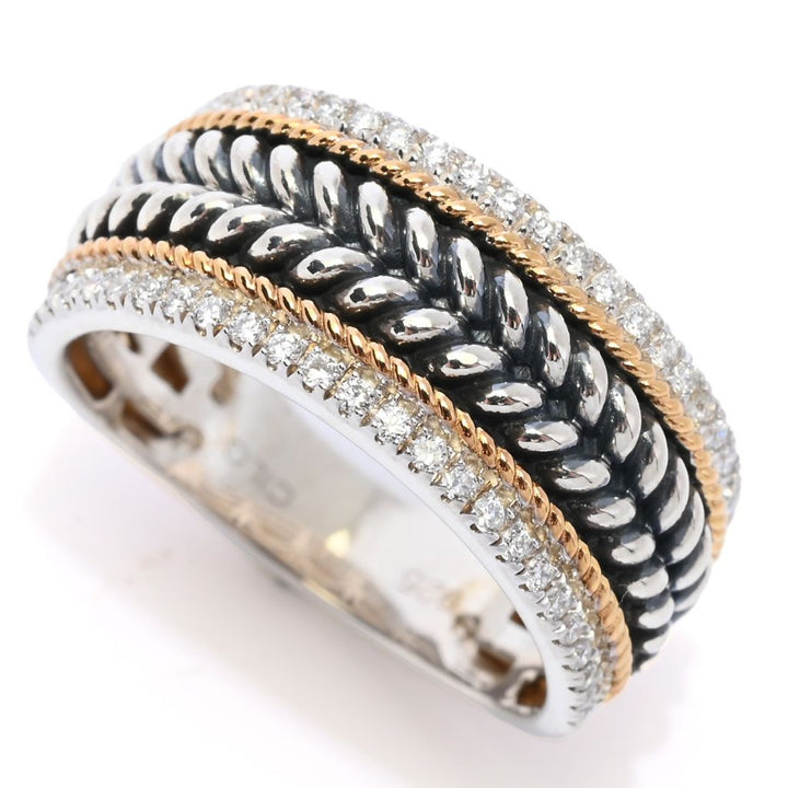 Melodia Diamonds 18K Vermeil 0.30ctw Lab Grown Diamond Band Ring