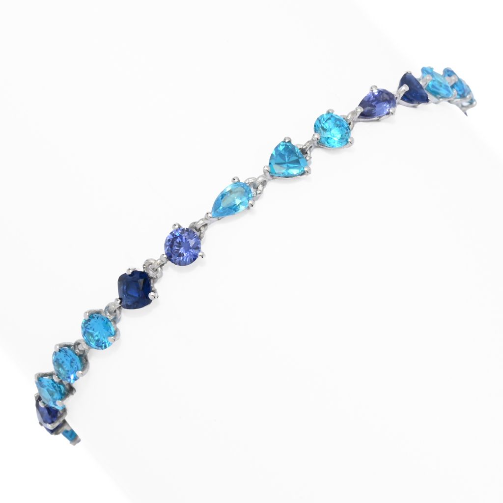 "Color Crush" Simulated Gemstone Tennis Bracelet