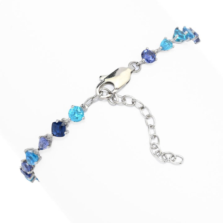 "Color Crush" Simulated Gemstone Tennis Bracelet