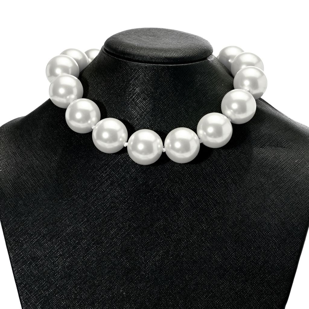 Kenneth Jay Lane Gold Plated 25mm Simulated Pearl 16" Necklace