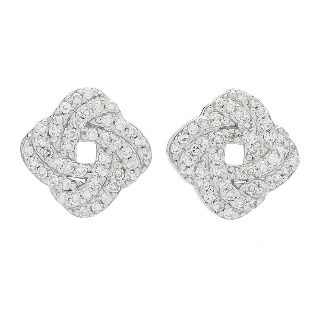 Diamond Treasures 0.35ctw Diamond "Love Knots" Stud Earrings